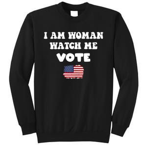 I Am Woman Watch Me Vote Sweatshirt