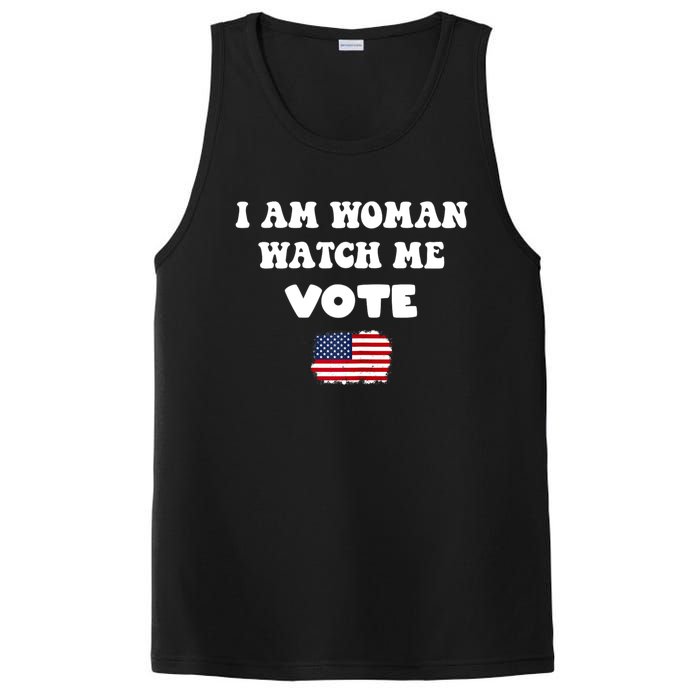 I Am Woman Watch Me Vote PosiCharge Competitor Tank