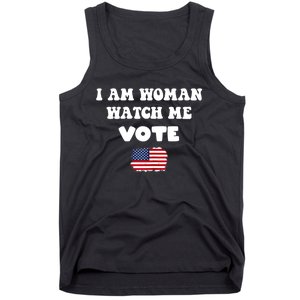 I Am Woman Watch Me Vote Tank Top