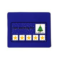 I Am Working For Christmas Break 5 Stars Xmas Tree Mousepad