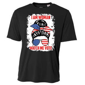 I Am Woman Watch Me Vote Cooling Performance Crew T-Shirt