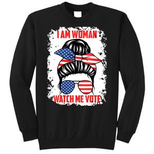 I Am Woman Watch Me Vote Sweatshirt