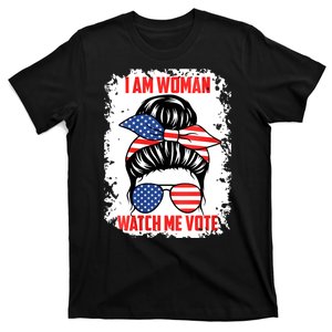 I Am Woman Watch Me Vote T-Shirt