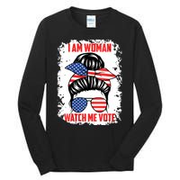 I Am Woman Watch Me Vote Tall Long Sleeve T-Shirt