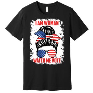 I Am Woman Watch Me Vote Premium T-Shirt