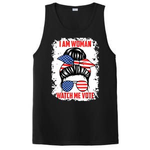 I Am Woman Watch Me Vote PosiCharge Competitor Tank