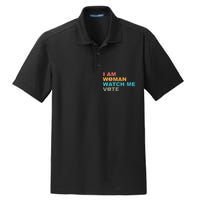 I Am Woman Watch Me Vote Dry Zone Grid Polo