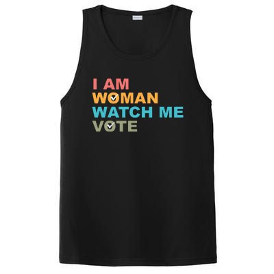 I Am Woman Watch Me Vote PosiCharge Competitor Tank