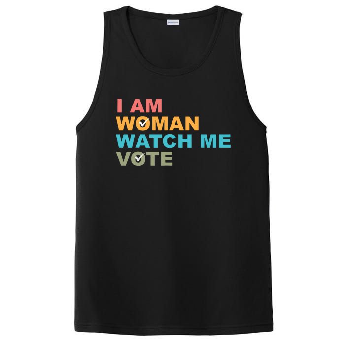 I Am Woman Watch Me Vote PosiCharge Competitor Tank