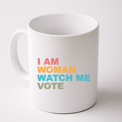 I Am Woman Watch Me Vote Coffee Mug