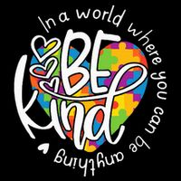 In A World Where You Can Be Anything Be Kind Kindness Drawstring Bag