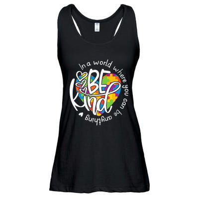 In A World Where You Can Be Anything Be Kind Kindness Ladies Essential Flowy Tank