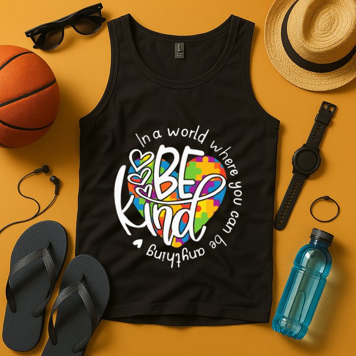 In A World Where You Can Be Anything Be Kind Kindness Tank Top
