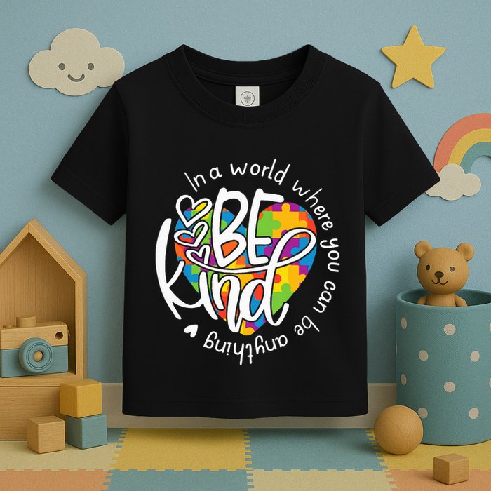 In A World Where You Can Be Anything Be Kind Kindness Toddler T-Shirt