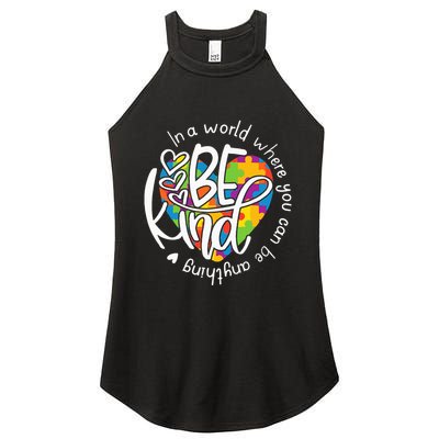 In A World Where You Can Be Anything Be Kind Kindness Women's Perfect Tri Rocker Tank