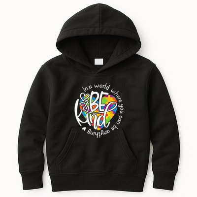 In A World Where You Can Be Anything Be Kind Kindness Kids Hoodie
