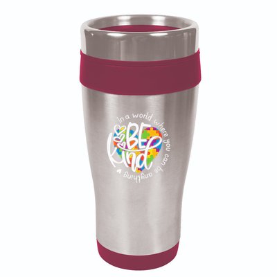 In A World Where You Can Be Anything Be Kind Kindness 16oz Travel Tumbler