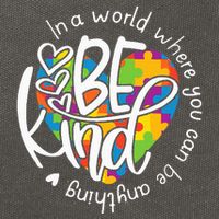 In A World Where You Can Be Anything Be Kind Kindness Cotton Canvas Backpack