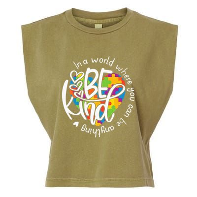 In A World Where You Can Be Anything Be Kind Kindness Garment-Dyed Women's Muscle Tee