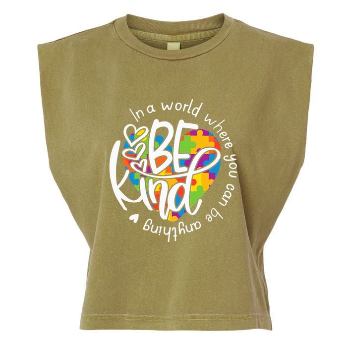 In A World Where You Can Be Anything Be Kind Kindness Garment-Dyed Women's Muscle Tee