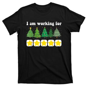 I Am Working For Christmas Break 5 Stars Funny Xmas Tree Tank Top T-Shirt