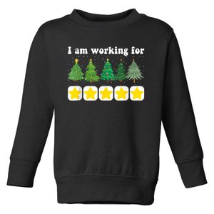 I Am Working For Christmas Break 5 Stars Funny Xmas Tree Tank Top Toddler Sweatshirt