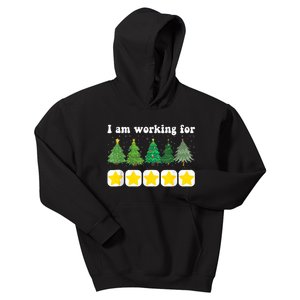 I Am Working For Christmas Break 5 Stars Funny Xmas Tree Tank Top Kids Hoodie