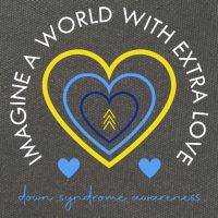 Imagine A World With Extra Love Down Syndrome Cotton Canvas Backpack