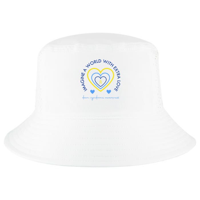 Imagine A World With Extra Love Down Syndrome Cool Comfort Performance Bucket Hat