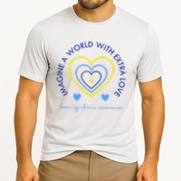 Imagine A World With Extra Love Down Syndrome Cooling Performance Crew T-Shirt