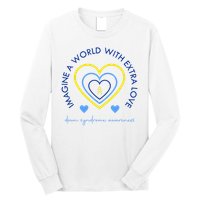Imagine A World With Extra Love Down Syndrome Long Sleeve Shirt