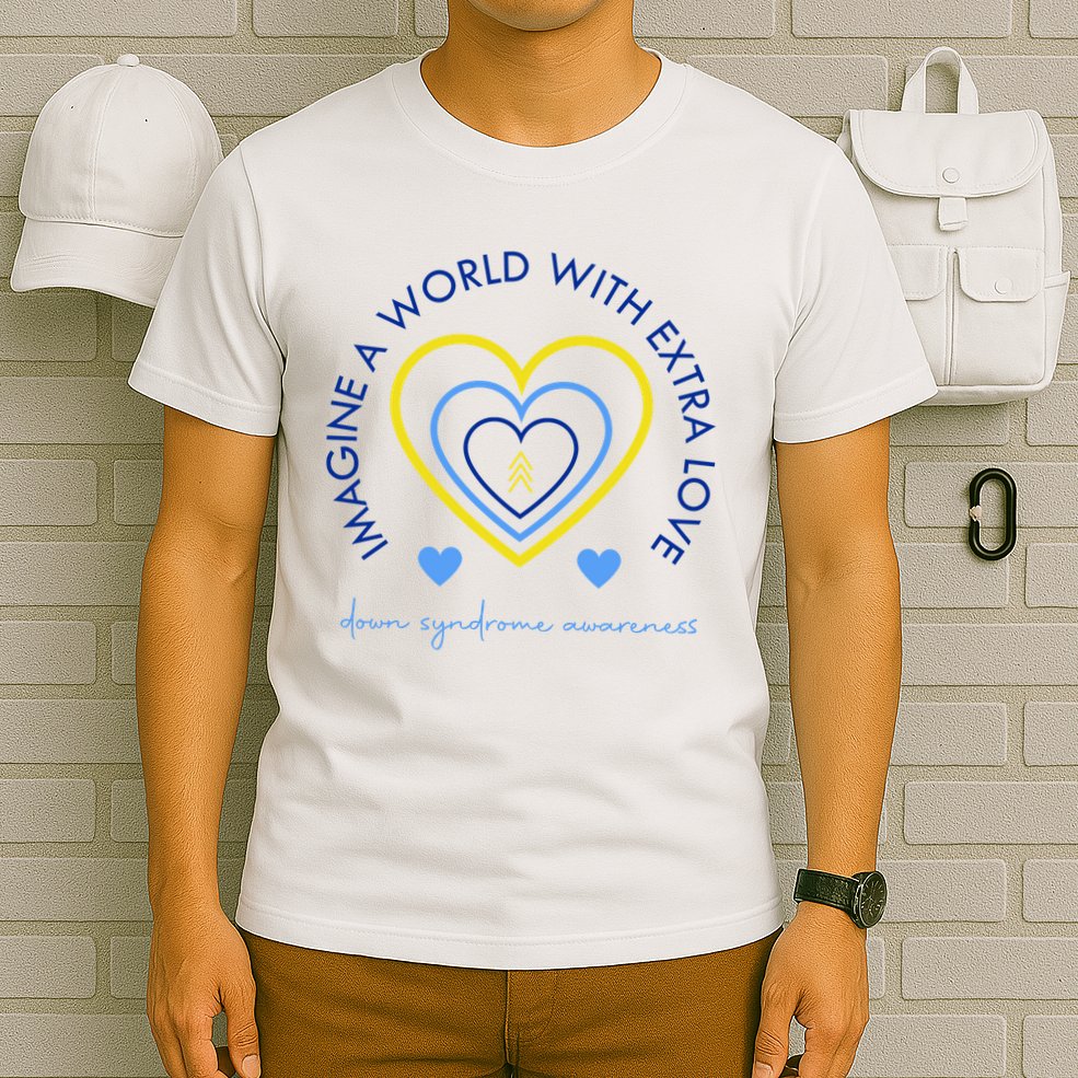 Imagine A World With Extra Love Down Syndrome T-Shirt