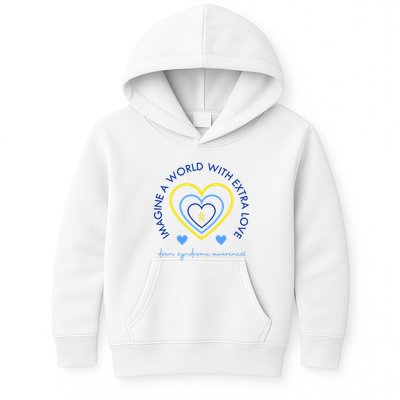 Imagine A World With Extra Love Down Syndrome Kids Hoodie