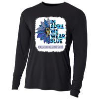 In April We Wear Blue English Language Learner Teacher Cooling Performance Long Sleeve Crew