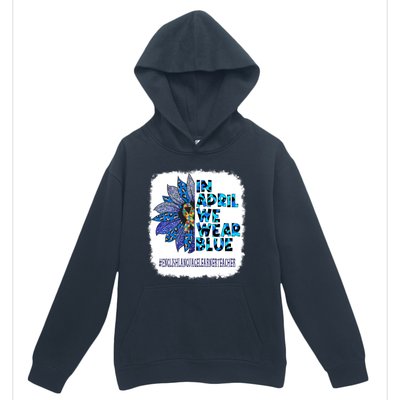 In April We Wear Blue English Language Learner Teacher Urban Pullover Hoodie