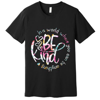 In A World Where You Can Be Anything Be Kind Kindness Premium T-Shirt