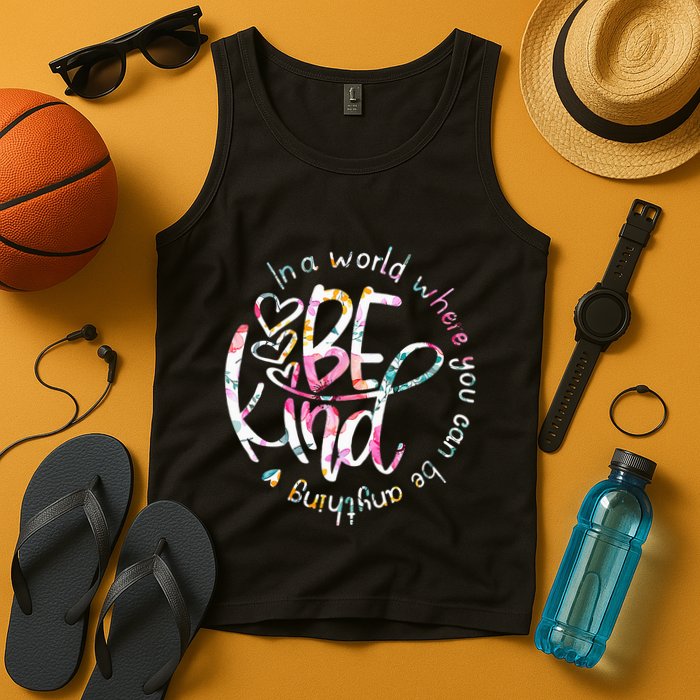 In A World Where You Can Be Anything Be Kind Kindness Tank Top