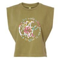 In A World Where You Can Be Anything Be Kind Kindness Garment-Dyed Women's Muscle Tee