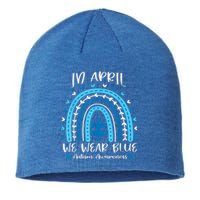 In April We Wear Blue Rainbow Sustainable Beanie