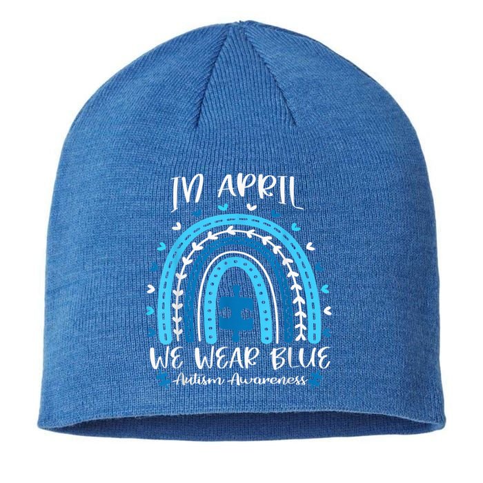 In April We Wear Blue Rainbow Sustainable Beanie