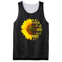 In A World Full Of Grandmas Be Kiki Sunflower Mesh Reversible Basketball Jersey Tank