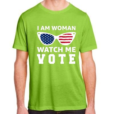 I Am Woman Watch Me Vote Adult ChromaSoft Performance T-Shirt