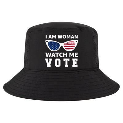 I Am Woman Watch Me Vote Cool Comfort Performance Bucket Hat