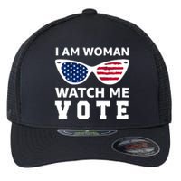 I Am Woman Watch Me Vote Flexfit Unipanel Trucker Cap