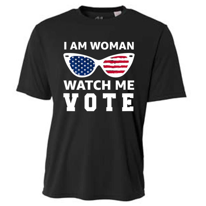 I Am Woman Watch Me Vote Cooling Performance Crew T-Shirt