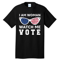 I Am Woman Watch Me Vote Tall T-Shirt