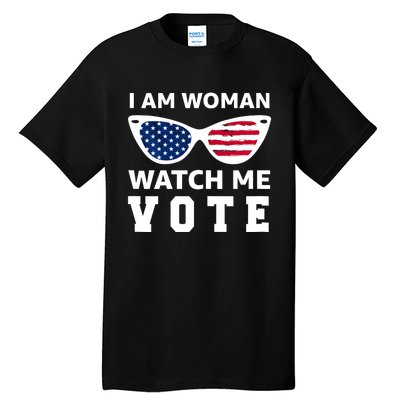 I Am Woman Watch Me Vote Tall T-Shirt