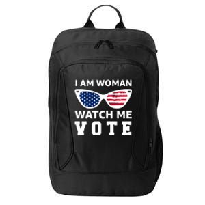 I Am Woman Watch Me Vote City Backpack