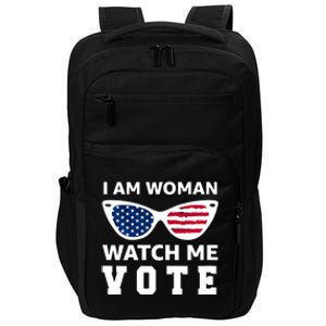 I Am Woman Watch Me Vote Impact Tech Backpack