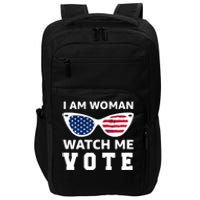 I Am Woman Watch Me Vote Impact Tech Backpack